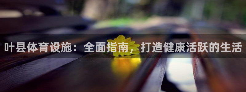 意昂集团官网：叶县体育设施：全面指南，打造健康活跃的