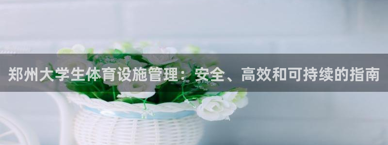 意昂3集团logo：郑州大学生体育设施管理：安全、高
