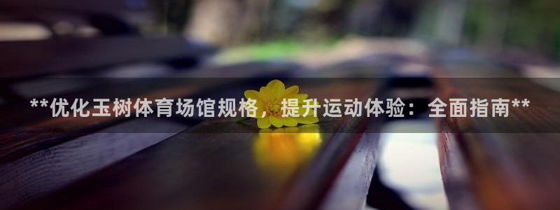 意昂3代理：**优化玉树体育场馆规格，提升运动体验：