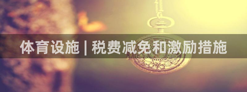意昂体育3平台注册流程视频：体育设施 | 税费减免和